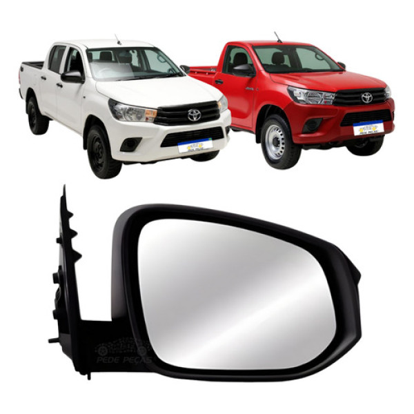 Retrovisor Fixo Direito Toyota Hilux 2016 A 2019 S/pisca