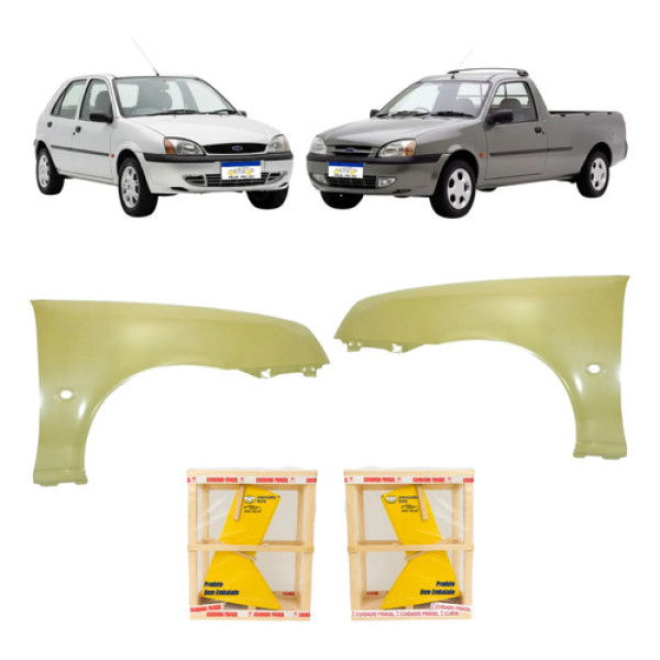 Par Paralama Ford Fiesta Courier 2000 2001 2002 A 2012 2013