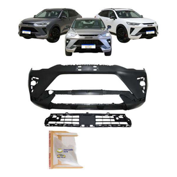 Parachoque Dianteiro C/grade Gwm Haval H6 Gt 2023 2024 2025 Preto