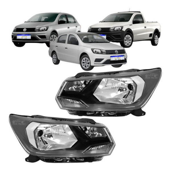 Par Farol Gol Voyage G8 Saveiro G7 Robust 2018 A 2021 Novo Ambos Lados