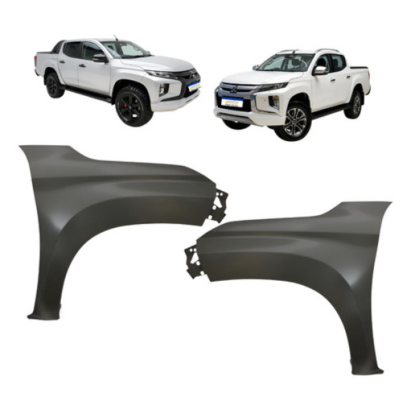 Par Paralama Mitsubishi L200 Triton 2022 2023 Sem Furo Ld/le