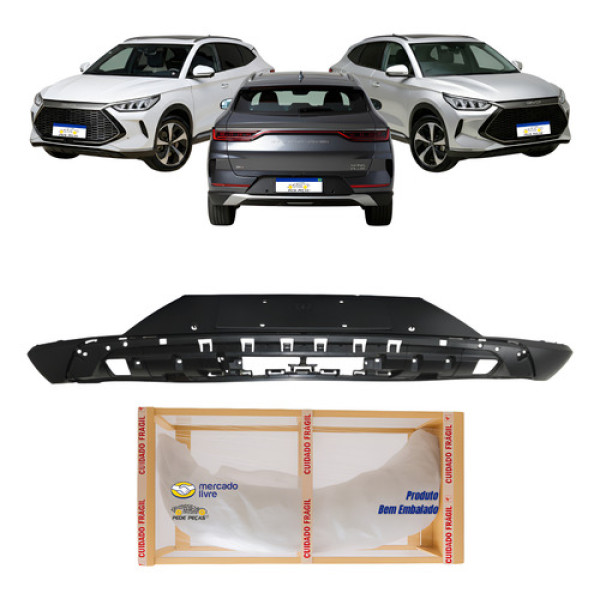 Spoiler Traseiro Byd Song Plus 2023 2024 2025 Novo Preto