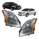 Farol Nissan Sentra Cromado Com Ambar 2010 2011 2012 2013