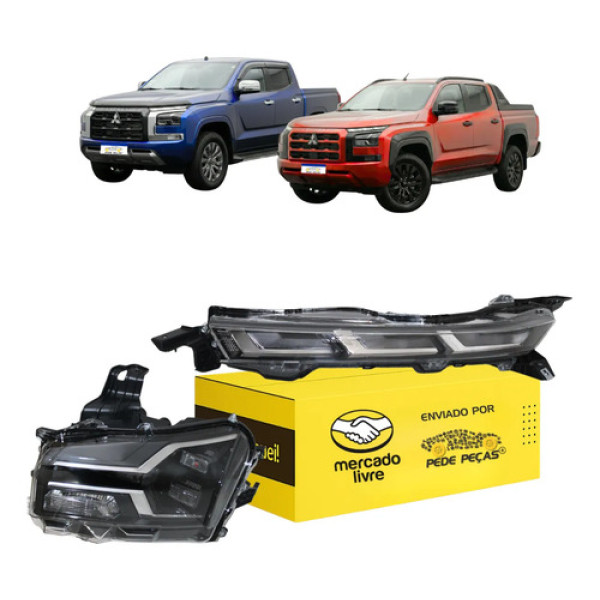 Farol Superior E Inferior Triton Savana 2026 Full Led L.e Esquerdo/motorista