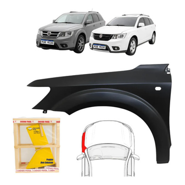 Paralama Fiat Freemont 2011 2012 2013 2014 2015 Novo Le