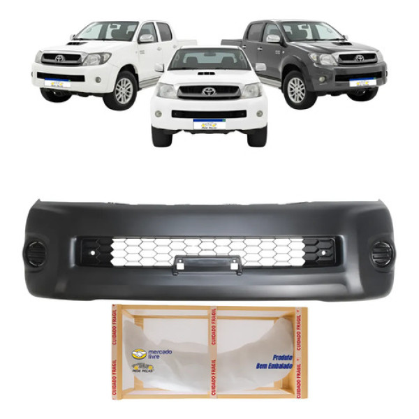Parachoque Dianteiro Toyota Hilux Cs 2009 2010 2011 Novo Preto