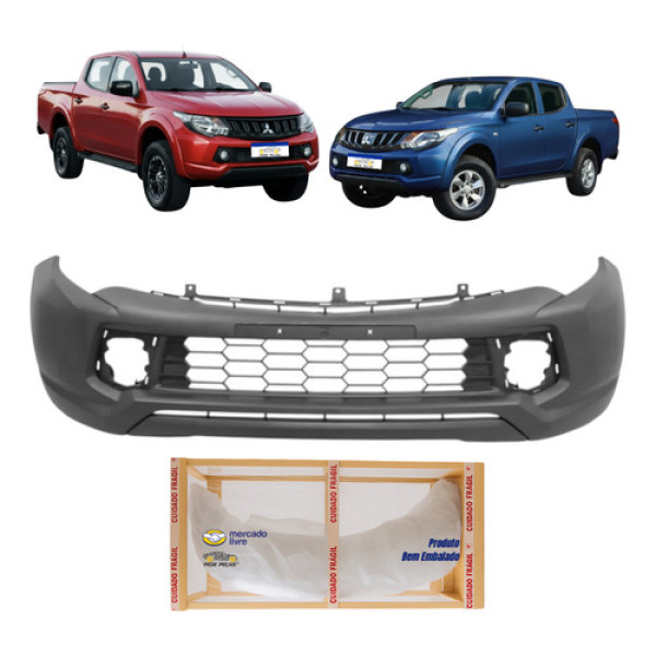 Parachoque Mitsubishi L200 Triton 2017 2018 2019 2020 Novo Preto