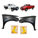 Par Paralama Hilux Cabine Simples 2012 2013 2014 2015