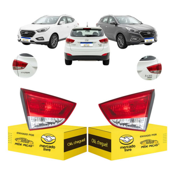 Lanterna Sinaleira Tampa Ix35 2010 11 12 13 A 2022 Nova Par Ambos Lados Vermelho