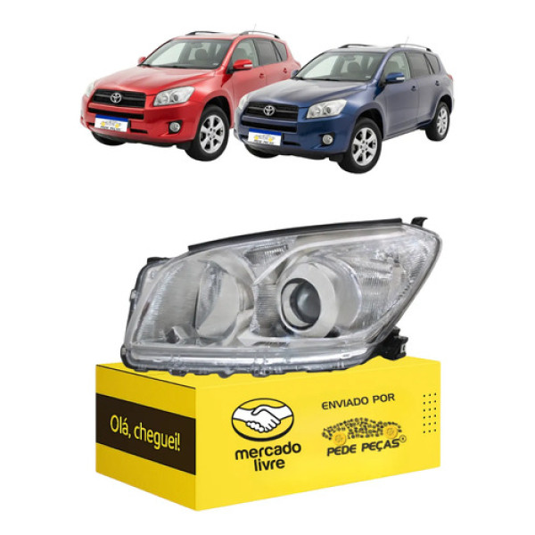Farol Toyota Rav4 2009 2010 2011 2012 Foco Duplo L.e Esquerdo/motorista