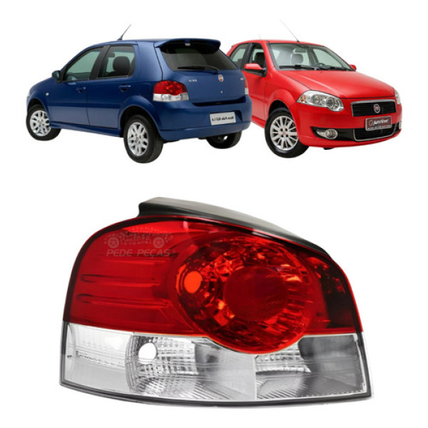 Lanterna Ld Palio 2008 A 2011 Bicolor Fire Elx Attractive