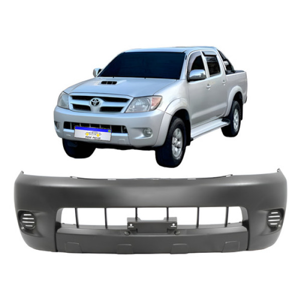 Parachoque Dianteiro Toyota Hilux 2005 2006 2007 2008 Novo Preto