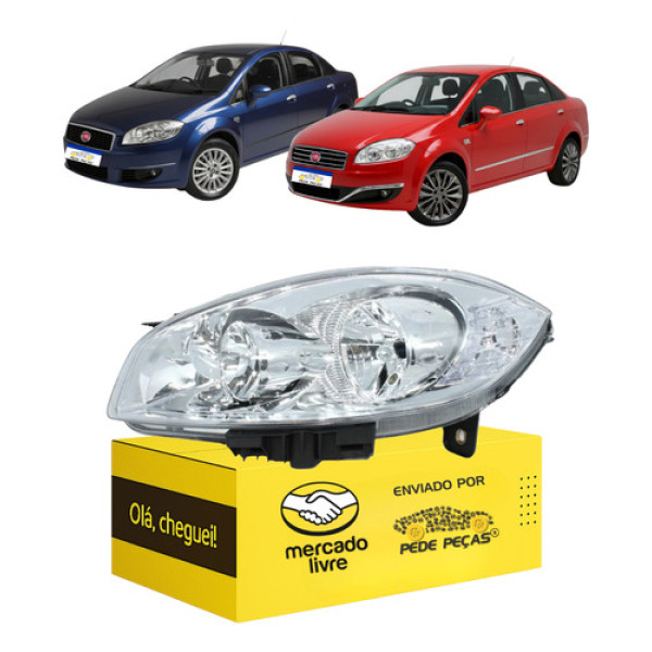 Farol Linea 2009 2010 2011 2012 2013 2014 2015 2016 L.e Esquerdo/motorista