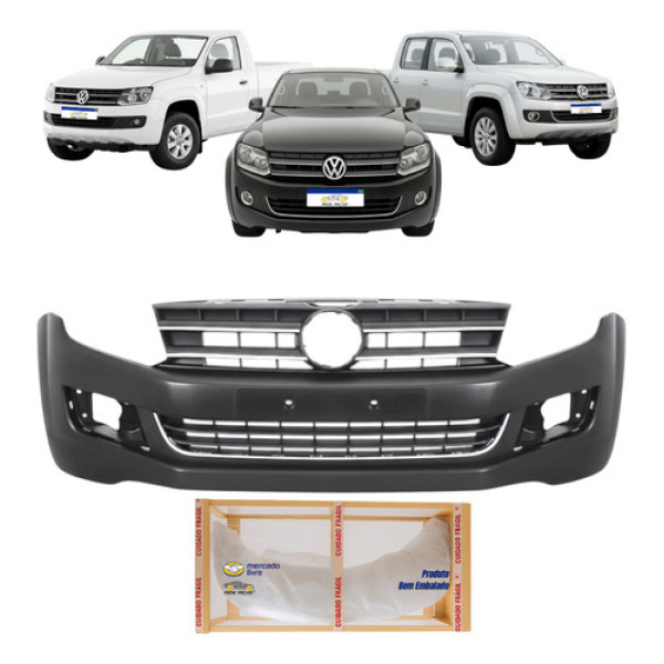 Parachoque Dianteiro Amarok 2011 2012 2013 2014 2015 2016  Preto