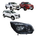Farol Mascara Negra Chevrolet Trailblazer S10 2012 A 2016