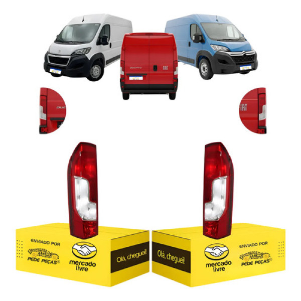 Lanterna Sinaleira Jumper Ducato Boxer 2018 19 20 A 2026 Par Ambos Lados Cristal