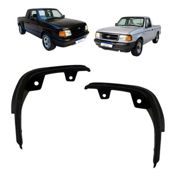 Aro Moldura Farol Dianteiro Ranger 1993 A 1997 Novo Preto