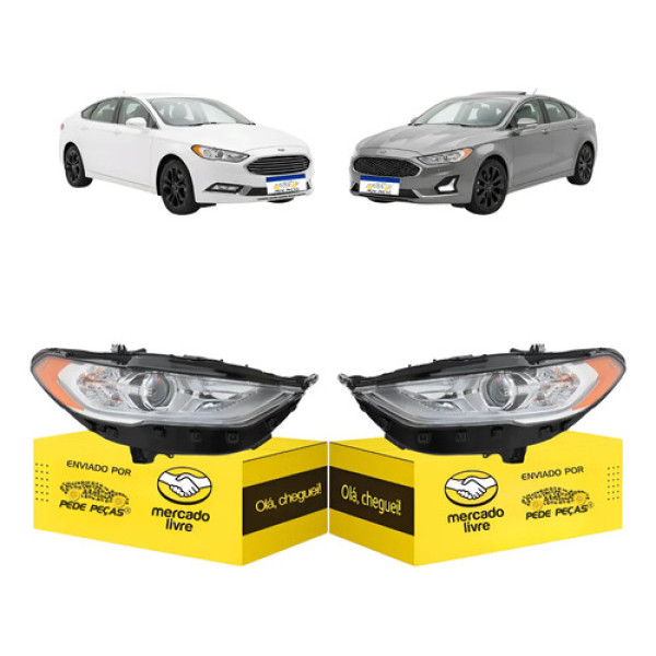 Farol Fusion Sel 2017 18 2019 Elétrico C/led C/projetor Par Ambos Lados