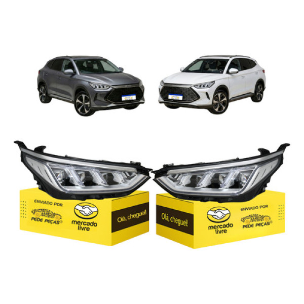 Par Farol Sinaleira Byd Song Plus 2023 2024 2025 Full Led Ambos Lados