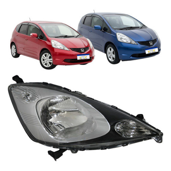 Farol Direito Honda Fit 2009 2010 2011 2012 Dx Ex Exl Lx Lxl Direito/passageiro