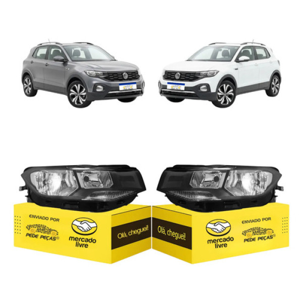 Par Farol Vw T-cross Highline 2019 2020 2021 2022 2023 2024 Ambos Lados