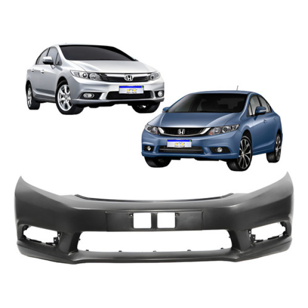 Parachoque Dianteiro Honda Civic 2012 2013 2014 2015 2016  Preto