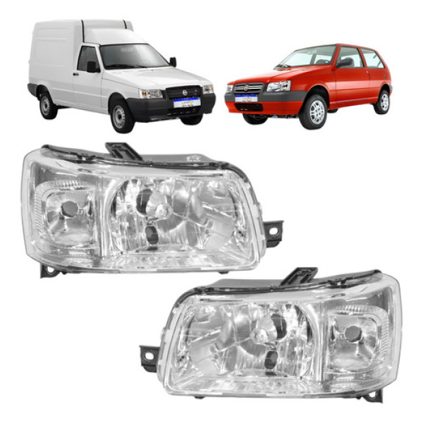 Farol Fiat Uno Fiorino Mille Economy 2004 2005 2006 A 2013