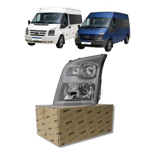 Farol Ford Transit 2009 A 2014 Esquerdo Lado Motorista Novo Esquerdo/motorista