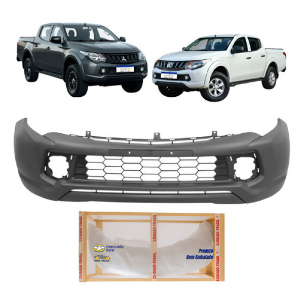 Parachoque L200 Triton 2023 2022 2021 2020 2019 18 17 Preto Preto