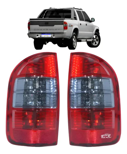 Par Lanterna S10 Pitbull 2001 2002 2003 2004 A 2011 Fume Ambos Lados Fumê