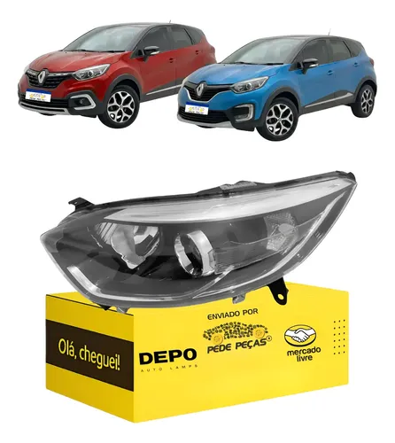 Farol Captur 2017 18 19 20 21 22 2023 Zen Intense L.e Esquerdo/motorista