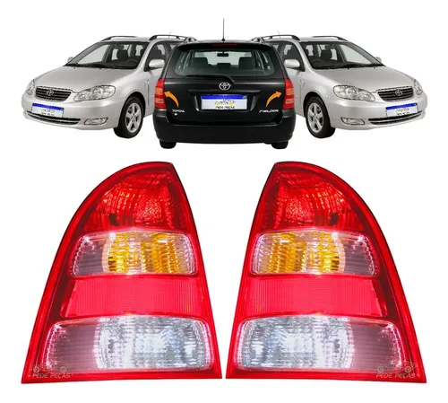 Sinaleira Traseira Corolla Fielder 2004 2005 2006 A 2008 Par Ambos Lados Vermelho/amarelo/branco