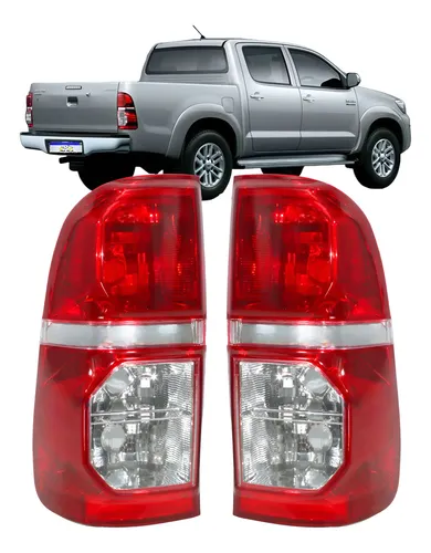 Par Lanterna Toyota Hilux 2012 2013 2014 2015 Bicolor Novo Direito Vermelho