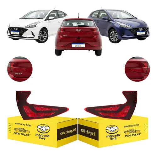 Lanterna Sinaleira Tampa Hb20 2020 2021 2022 Fume Par Ambos Lados Fumê