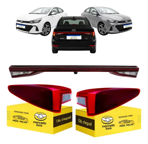 Kit Sinaleira Traseira Hb20s 2023 2024 2025 2026 C/led Ambos Lados