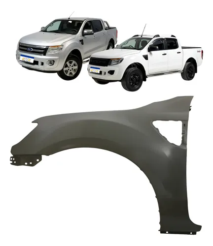 Paralama Esquerdo Ford Ranger 2013 A 2016 C/furo Moldura Esquerdo