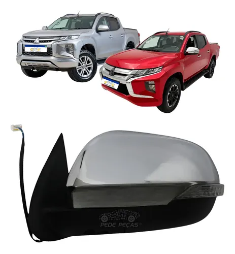 Retrovisor Mitsubishi Triton 2021 A 2025 Elétrico Com Pisca 