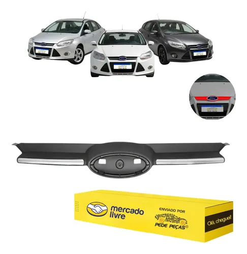Grade Parachoque Dianteiro Ford Focus 2014 2015 Novo Fosco