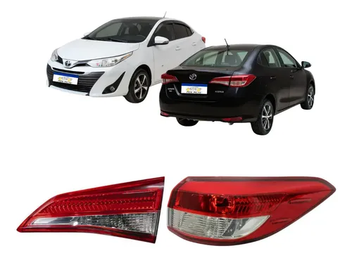 Kit Lanterna Tampa E Canto Toyota Yaris Sedan 2019 A 2025 Ld