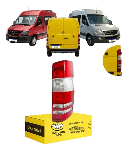 Lanterna Sinaleira Sprinter 12 13 14 15 16 17 18 2019 L.d Direito/passageiro Vermelho
