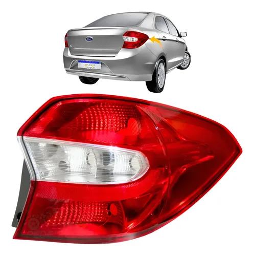 Lanterna Traseira Ford Ka Sedan 2015 2016 2017 18 Cristal Ld Direito Vermelho