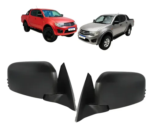Retrovisor Triton 2009 2010 A 2016 Par S/pisca Manual Preto 