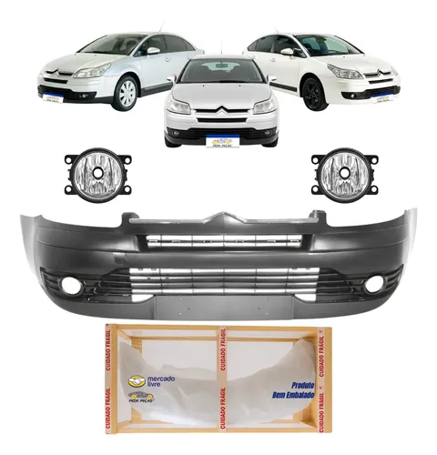 Parachoque Citroen C4 Pallas 2007 2008 2009 2010 2011 A 2013 Preto