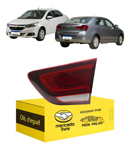 Lanterna Da Tampa Cobalt 2016 2017 2018 2019 2020 Fumê L.d Direito/passageiro Vermelho