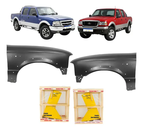 Par Paralama Ford Ranger 2000 A 2009 Limited Preto