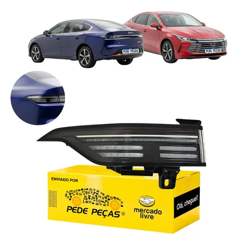 Lanterna Traseira Byd King 2024 25 26 2027 Full Led Nova L.e Esquerdo/motorista Fume