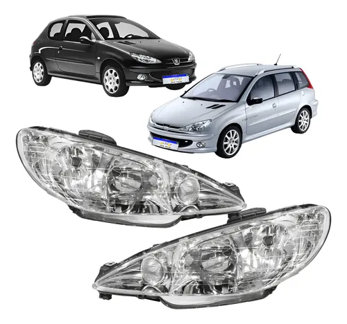 Farol Peugeot 206 2000 2001 2002 2003 2004 2005 2006 A 2010