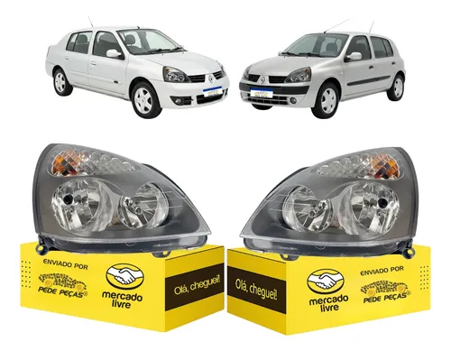 Par Farol Dianteiro Renault Clio 2004 2005 2006 2007 A 2012 Direito
