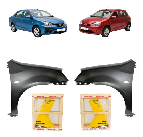 Par Paralama Toyota Etios 2012 13 14 15 16 17 A 2021 C/furo
