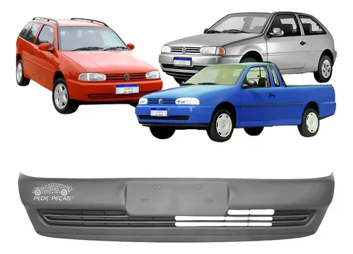 Parachoque Vw G2 Gol Parati Saveiro 95 96 97 98 A 2001 Preto